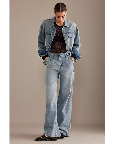 Pistola Milo Workwear High-rise Wide-leg Jeans - Blue