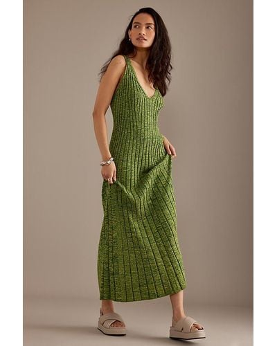 ALIGNE Mermaid Knitted Maxi Dress - Green