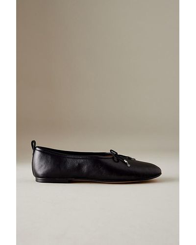 Sam Edelman Metallic Leather Ballet Court Shoes - Brown