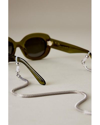 Anthropologie Jimmy Fairly Marcia Sunglasses Chain - Metallic