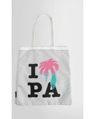 Palm Angels Tote Bags - White