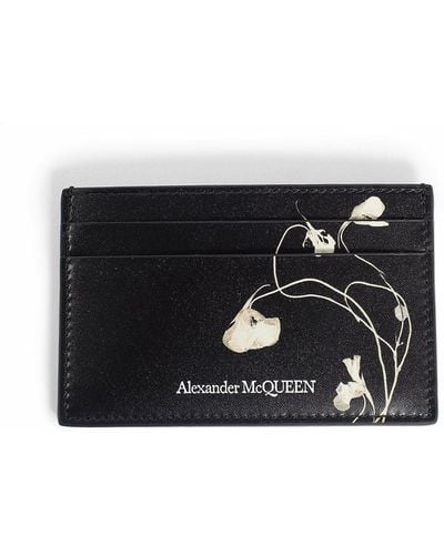 Alexander McQueen Card Case, - Black
