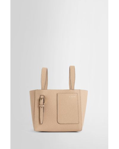 Valextra Top Handle Bags - Natural