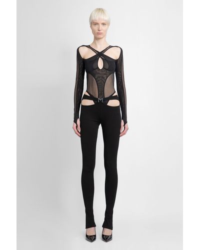 Mugler Bodysuits - Black