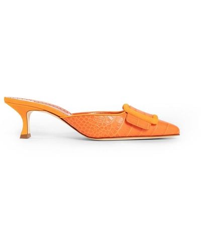 Manolo Blahnik Olo Blahnik Court Shoes - Orange