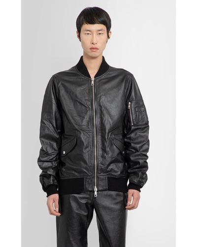 Giorgio Brato Leather Jackets - Grey
