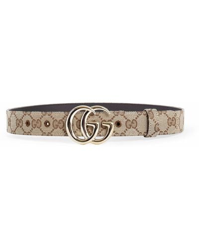 Gucci GG Marmont Thin Belt - White