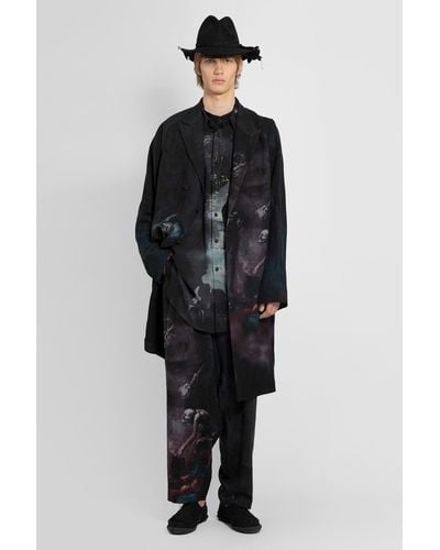 Yohji Yamamoto Coats - Black