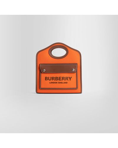 Burberry Tote Bags - Orange