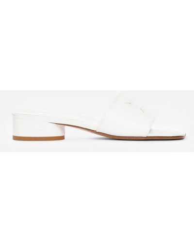 Maison Margiela Low Heel Slip-on Sandals - White