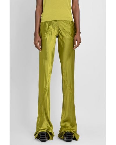Rick Owens Trousers - Yellow