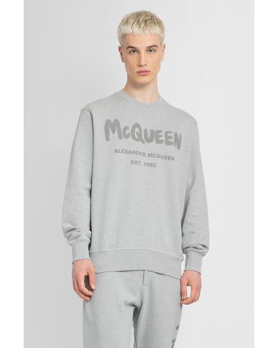 Alexander McQueen Sweatshirts - Gray