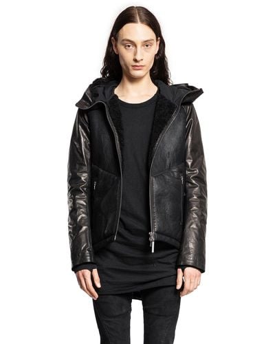 Isaac Sellam Leather Jackets - Black