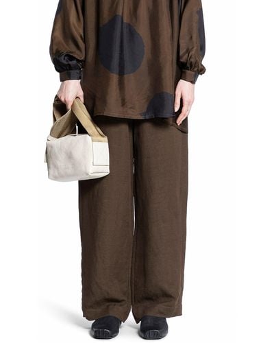 Uma Wang Trousers - Brown