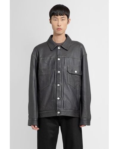 Giorgio Brato Leather Jackets - Gray