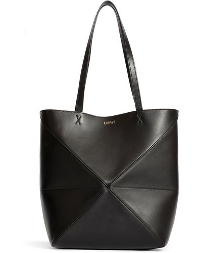 Loewe Tote Bags - Black
