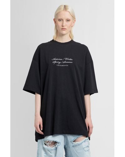 Vetements Vetets T-shirts - Black