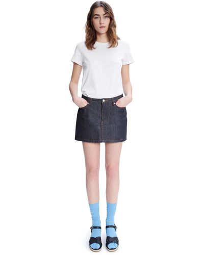 A.P.C. Mini Skirt - Blue