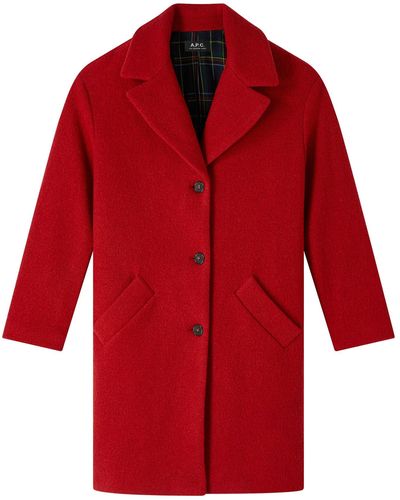 A.P.C. Ninon Coat - Red