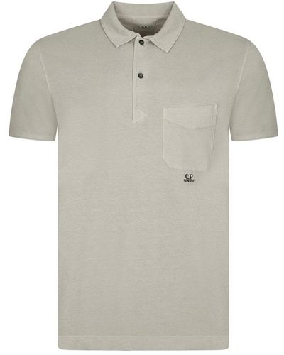 C.P. Company Pocket Polo Shirt - Grey
