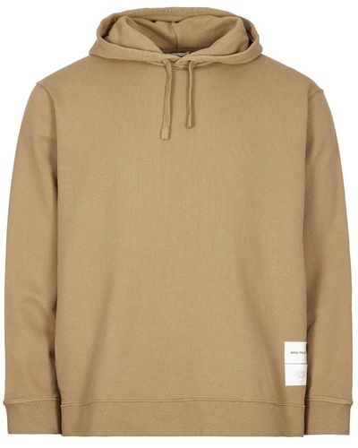 Norse Projects Utility Khaki Fraser Tab Hoodie - Natural