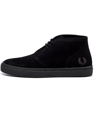 Fred Perry Hawley Suede Boots - Black