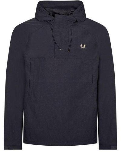 Fred Perry Overhead Shell Jacket - Blue