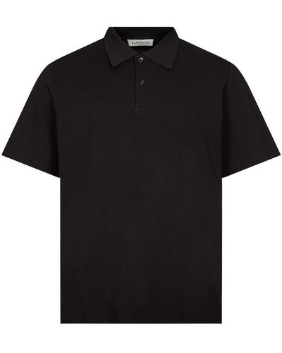 Lanvin Classic Fit Polo Shirt - Black