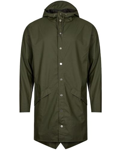 Rains Long Jacket - Green