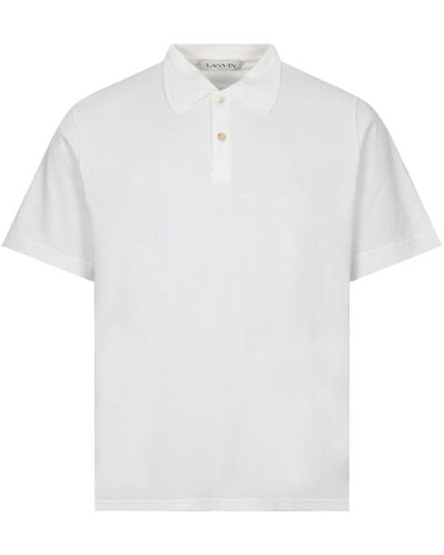 Lanvin Classic Fit Polo Shirt - White