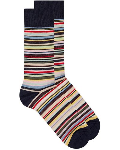Paul Smith Farley Stripe Sock - Blue