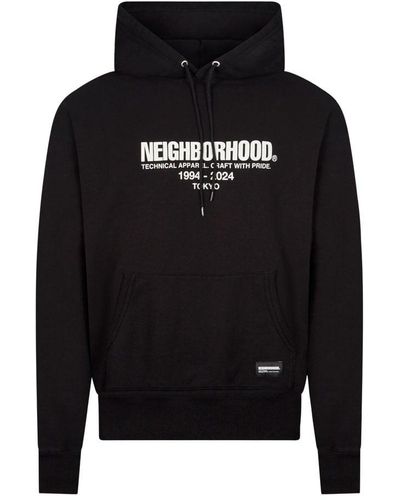 Neighborhood Logo Hoodie - Black