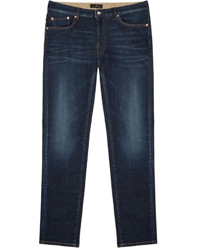 Belstaff Antique Indigo Wash Longton Slim Jeans - Blue