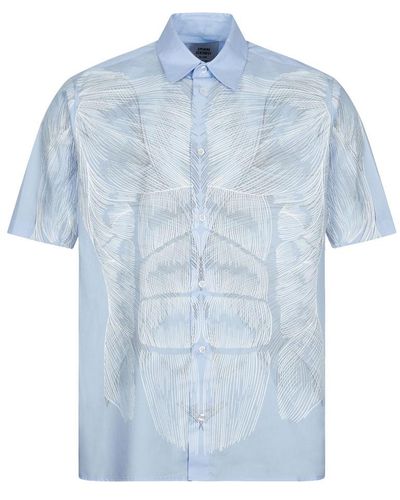 Opening Ceremony Muscle Print Shirt - Blue
