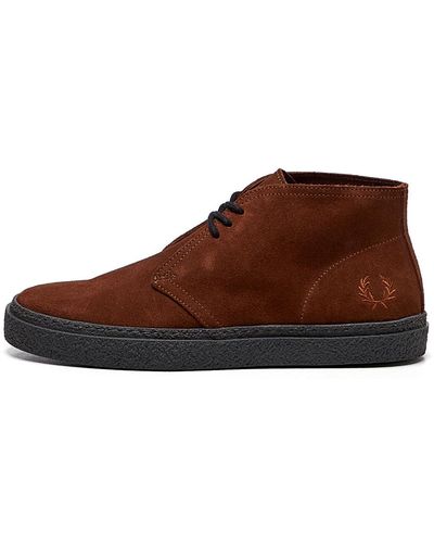 Fred Perry Hawley Suede Boots - Brown