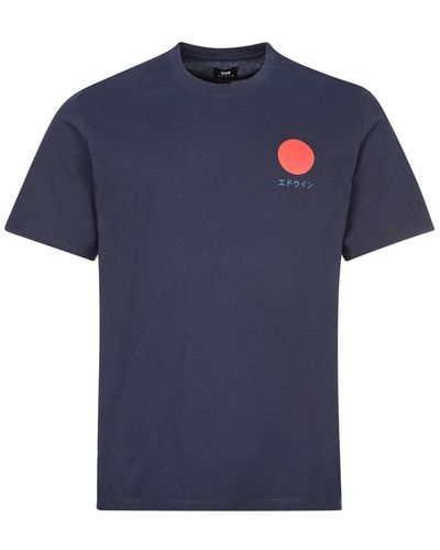 Edwin T-shirt Sun Logo - Blue