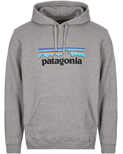 Patagonia P-6 Logo Uprisal Hoodie - Grey