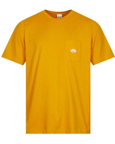 Nudie Jeans Saffron Leffe Pocket T-shirt - Yellow