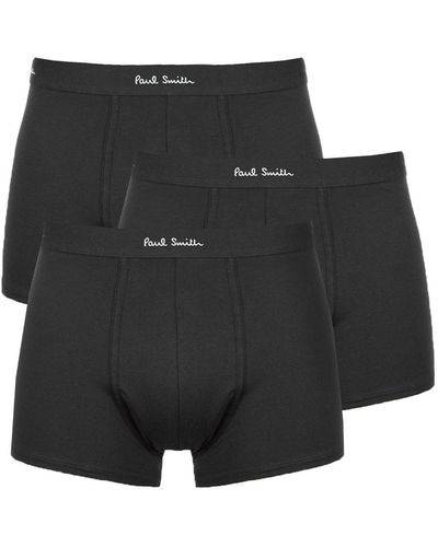 Paul Smith Pack Of 3 Low Rise Boxer Briefs - Black