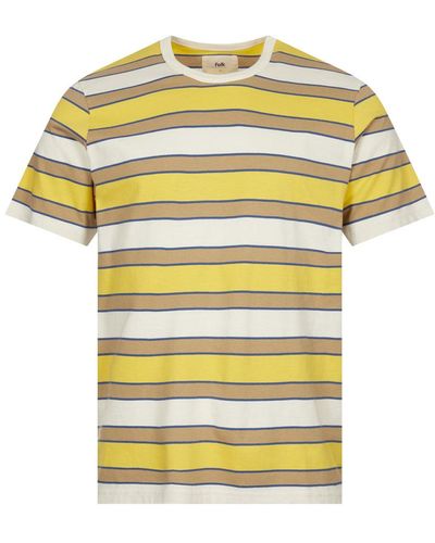 Folk Multi Stripe T-shirt - Yellow