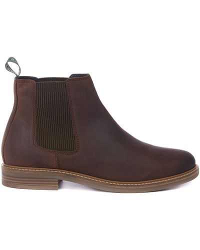Barbour Farsley Chelsea Boot Choco Leather - Brown