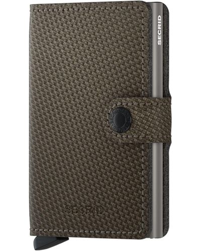 Secrid Mini Wallet Carbon Khaki - Multicolour