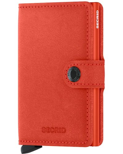 Secrid Mini Wallet Original Orange - Red