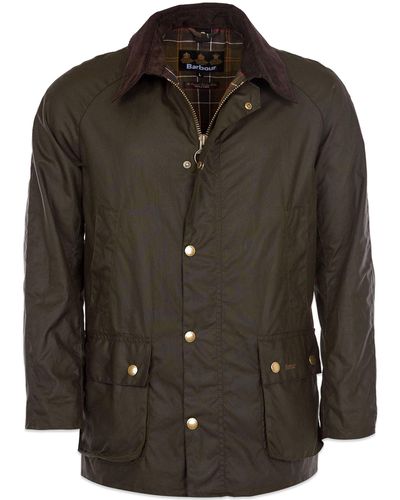 Barbour Ashby Wax Jacket Olive - Green