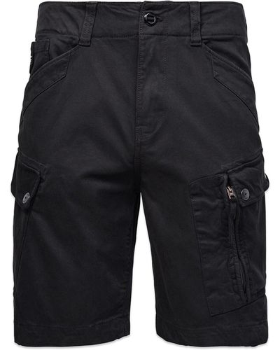 G-Star RAW Roxic Cargo Shorts Dark Black Garment Dyed - Gray