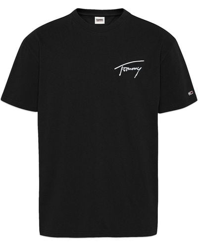 Tommy Hilfiger Tommy Signature Embroidery T-shirt - Black