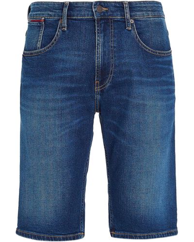 Blue Tommy Hilfiger Shorts for Men | Lyst