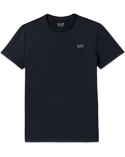 EA7 Navy Ea 7 New Badge T Shirt Ss 20 - Blue