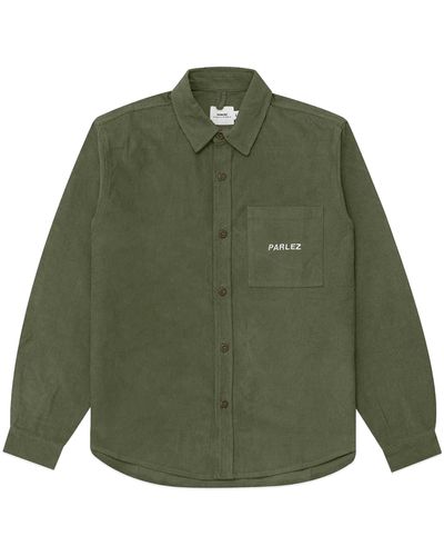 Parlez Brecon Cord Shirt - Green