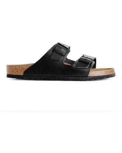 Birkenstock Arizona Natural Leather Sandals - Black